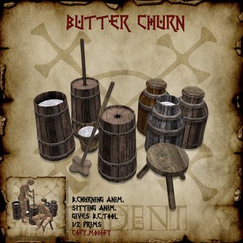 Second Life Marketplace - Butter Churn